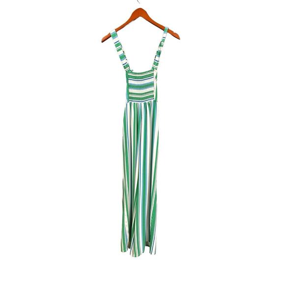 A New Day Women's Striped Sweetheart Neckline Jumpsuit Wide Leg Small - Picture 3 of 10